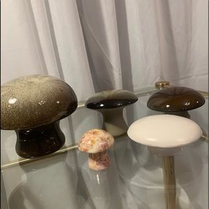Vintage ceramic mushrooms